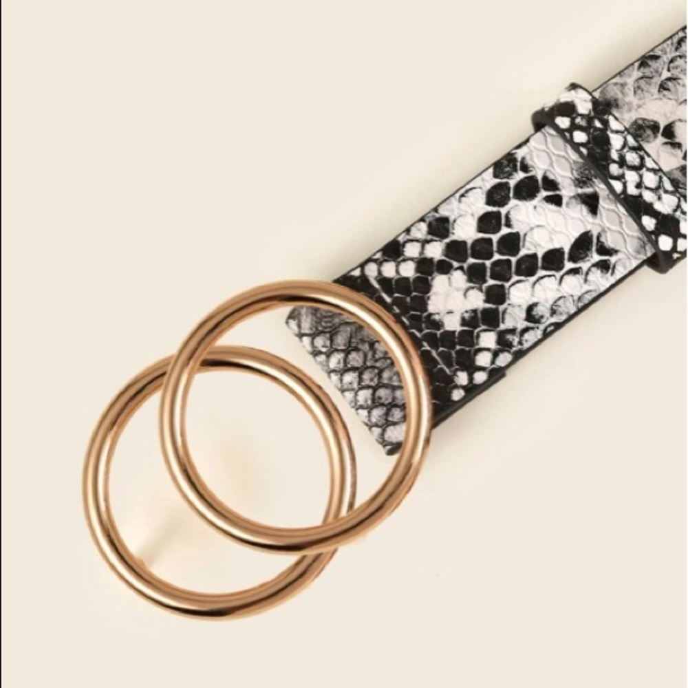 Snake skin belt